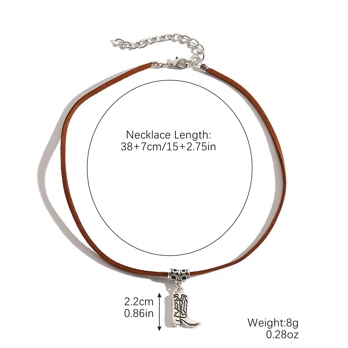 Wholesale Western Cowboy Turquoise Leather Necklace